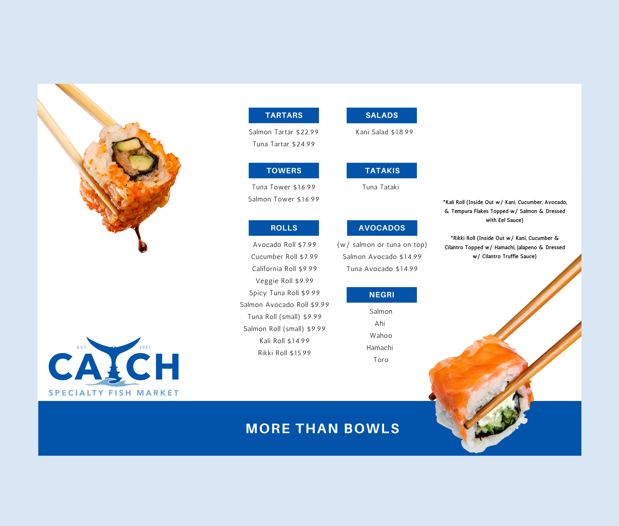 Menu Design by AriMalVer for this project | Design #29178497