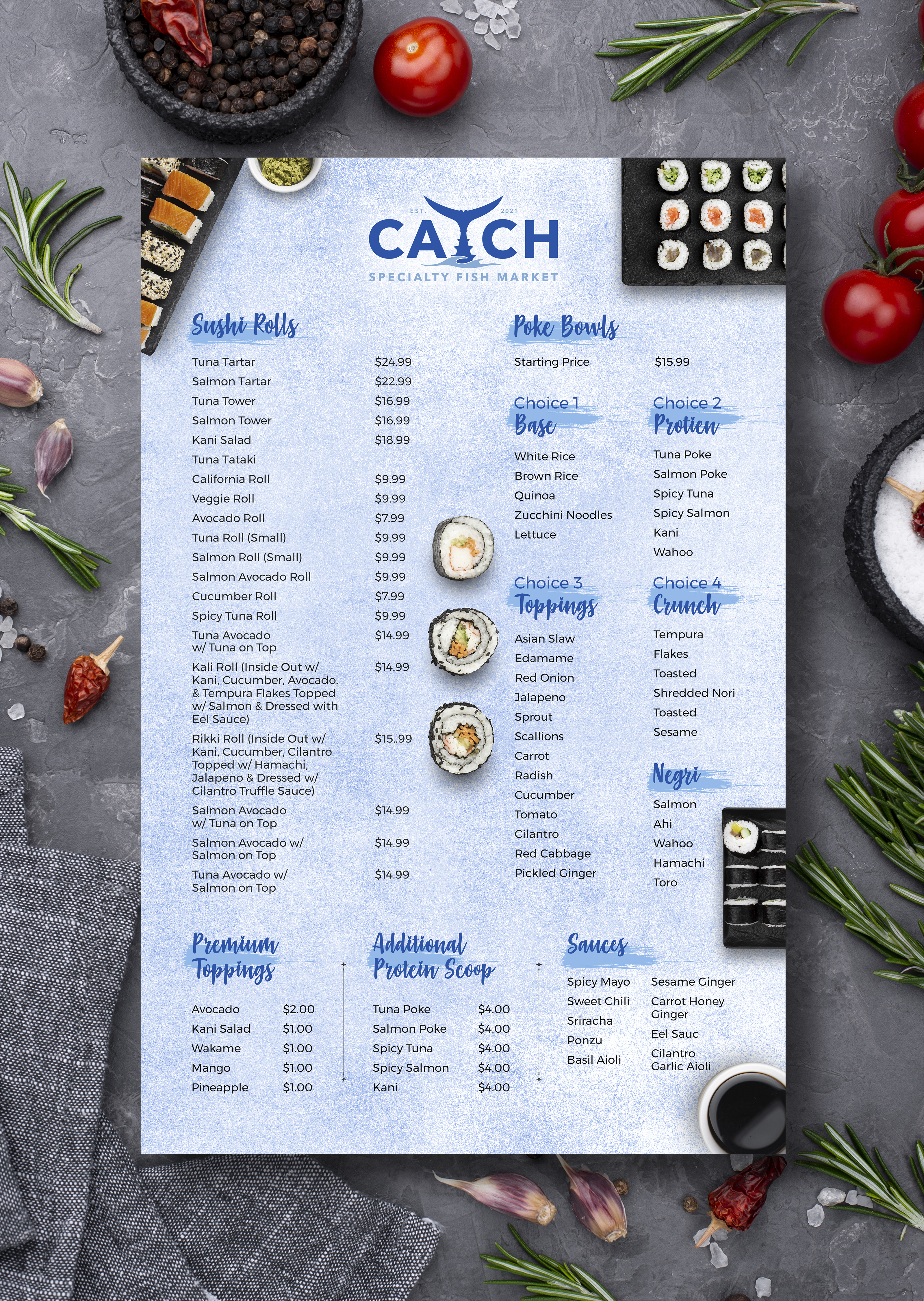Menu Design by Graphic Guy for this project | Design #29156481