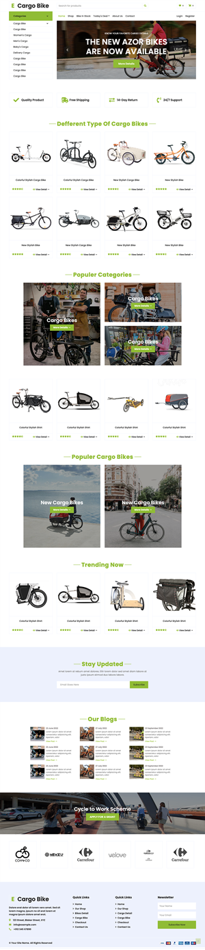 Webdesign for a Bikeshop in Innsbruck (submitted designs will be used for Masterthesis anonymously) | Web-Design von mithun.contrivance