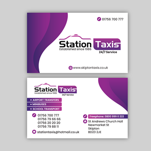 STATION TAXIS | Visitenkarten-Design von Srihari Babu