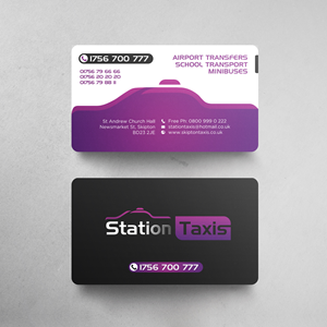 STATION TAXIS | Diseño de Tarjeta de Presentación por chandrayaan.creative
