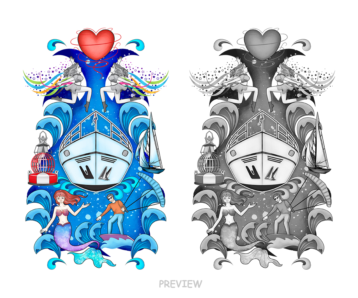 Tattoo Design by ElenaHong for fvwest | Design #29179572