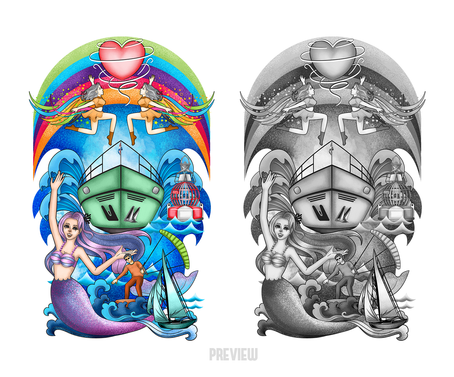 Design de Tatouage par ElenaHong pour fvwest | Design #29189948