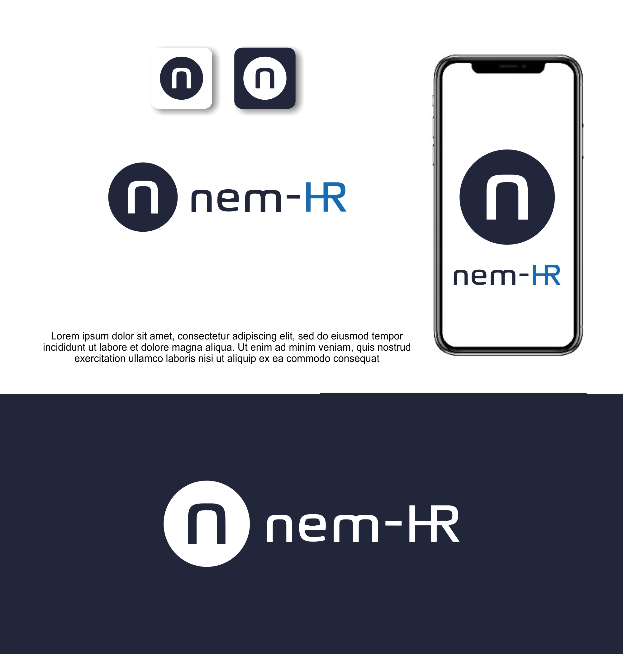 Logo Design by GI ART for Nem-HR ApS | Design #29190102