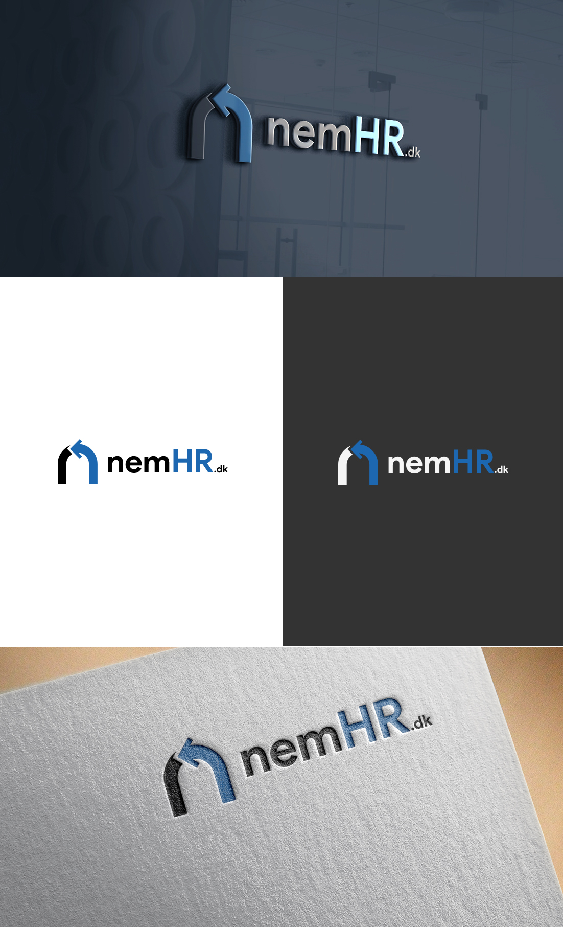 Logo Design by GLDesigns for Nem-HR ApS | Design #29158010