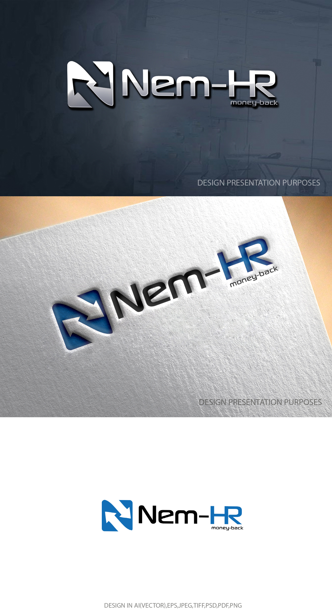 Logo Design by graphicevolution for Nem-HR ApS | Design #29156375
