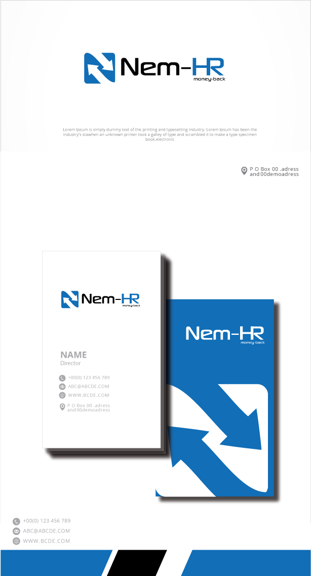 Logo Design by graphicevolution for Nem-HR ApS | Design #29213542