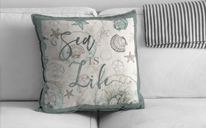 Hampton Coral cushion design 1 | Apparel Design by XPODesign