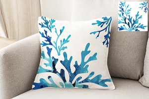 Hampton Coral cushion design 1 | Apparel Design by onurg
