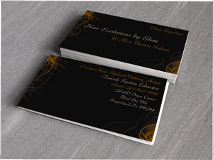 Business Card Design by rhean oh for Hair Evolutions by Eliaz | Design: #3096012