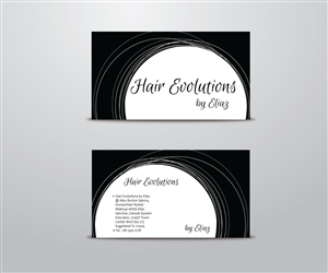 Business Card Design by Hamiz Imran for Hair Evolutions by Eliaz | Design: #3076681