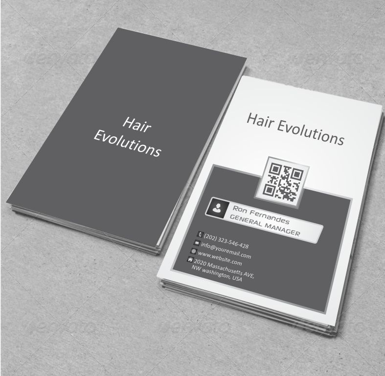 Business Card Design by AwsomeD for Hair Evolutions by Eliaz | Design #3089074