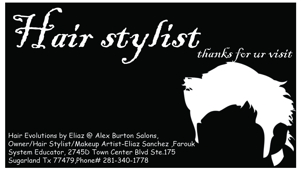 Business Card Design by pvrcvrr12345 for Hair Evolutions by Eliaz | Design #3076547