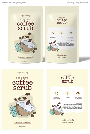 Sig’s Beauty. Coffee Scrub Skincare | Graphic Design by Designer Hamza