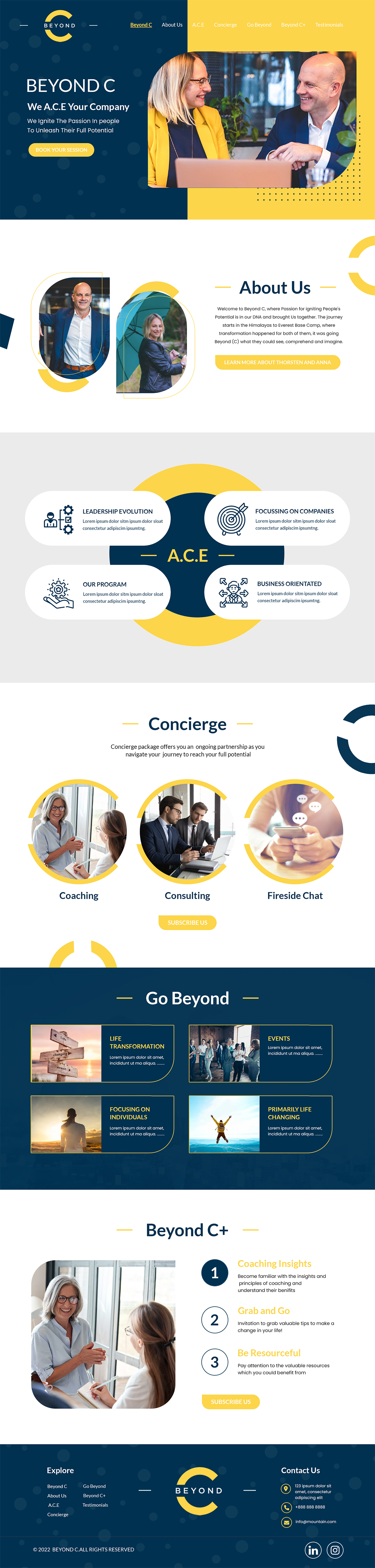 Web Design by MAHABA for Beyond C | Design #29174365
