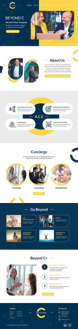 Web Design by MAHABA for Beyond C | Design: #29174365