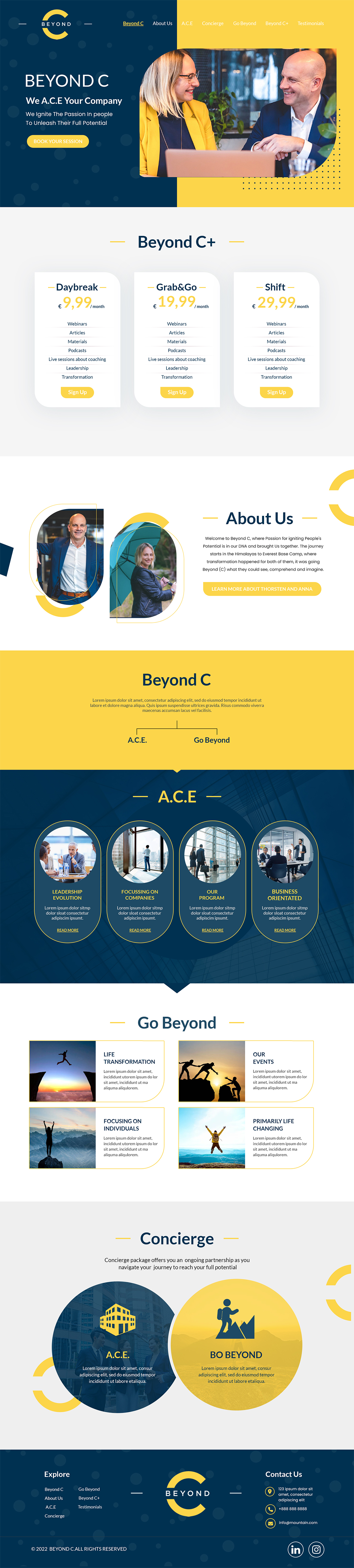 Web Design by MAHABA for Beyond C | Design #29197978