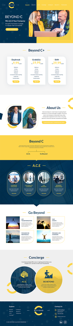 Web Design by MAHABA for Beyond C | Design: #29197978