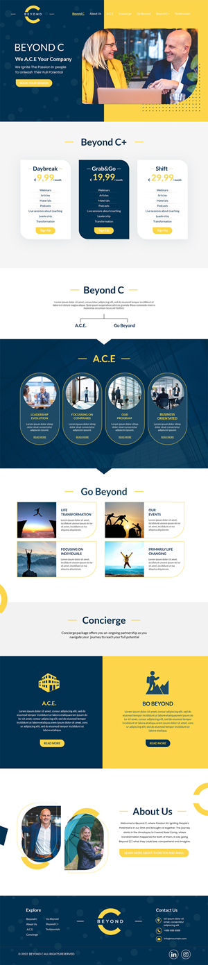 Web Design by MAHABA for Beyond C | Design: #29197979