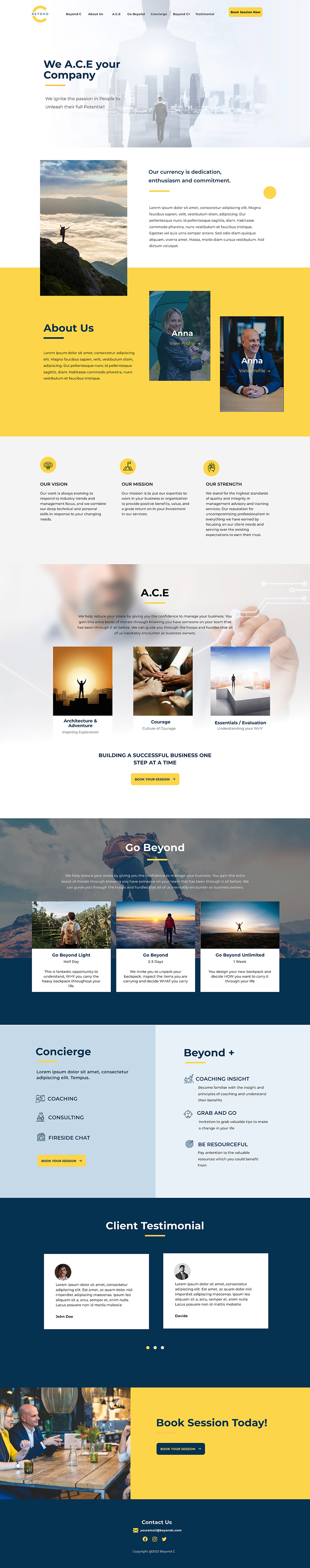 Diseño Web por DeriMH para Beyond C | Diseño #29175390