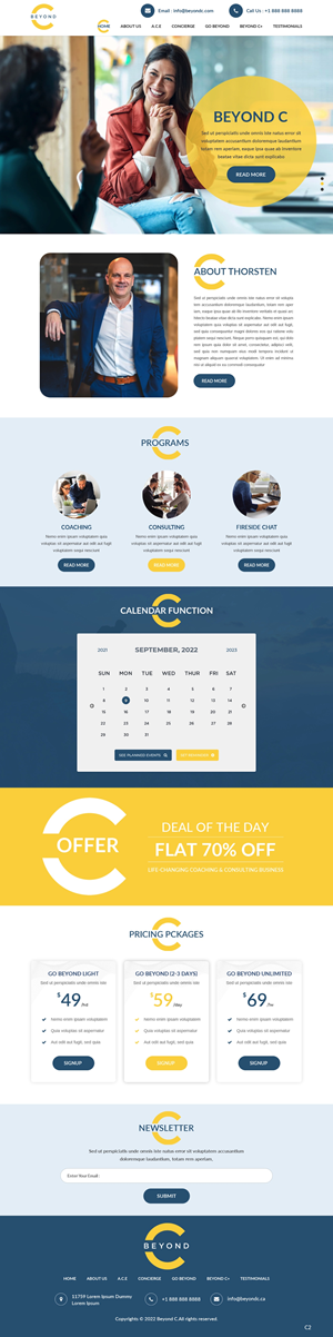 Web Design by pb for Beyond C | Design: #29169784