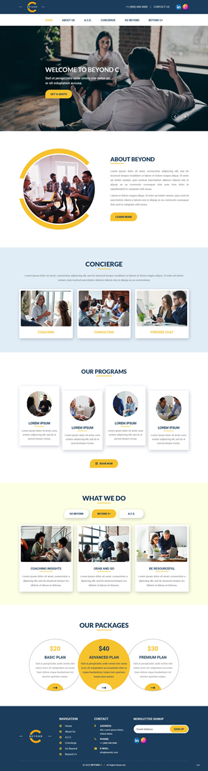 Web Design by pb for Beyond C | Design: #29169788