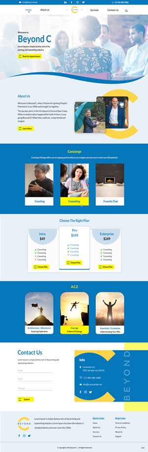 Web Design by pb for Beyond C | Design: #29169791