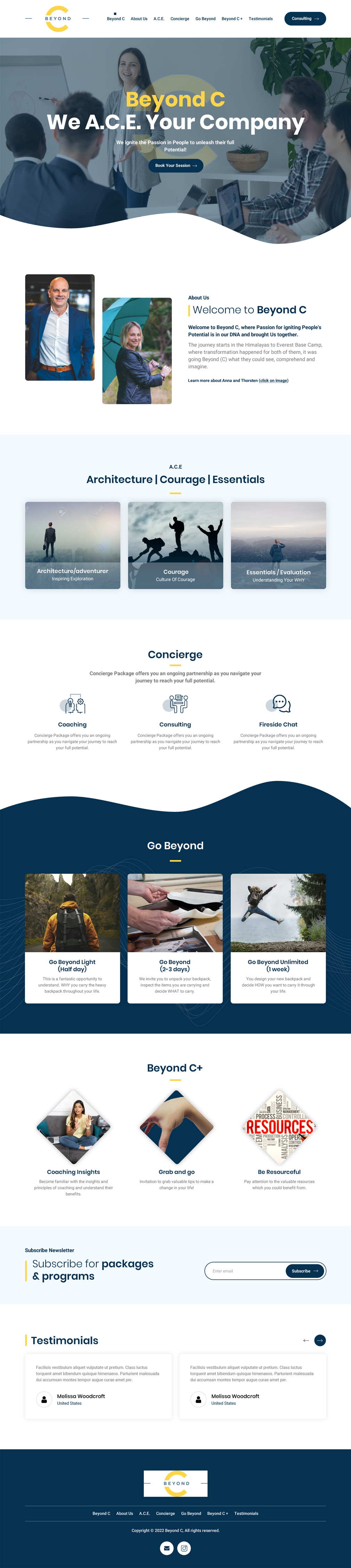 Web Design by Sujit Banerjee for Beyond C | Design #29172110