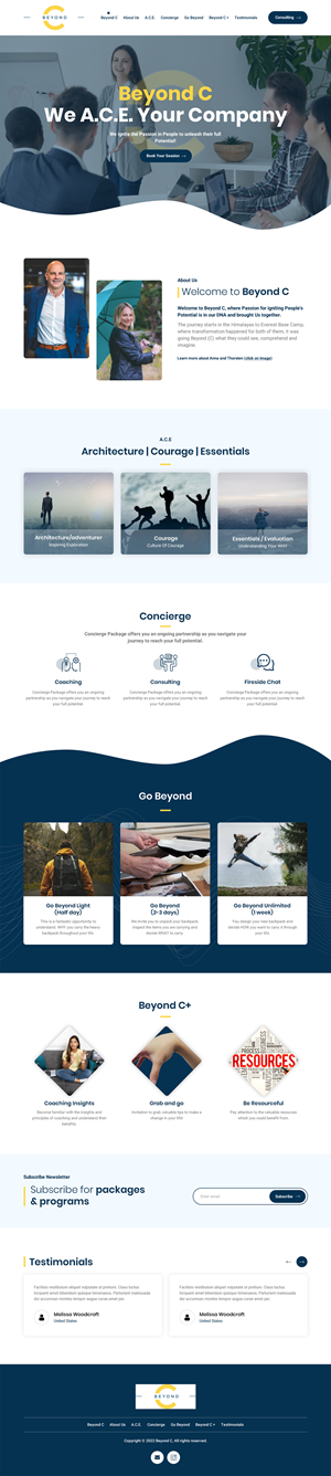 Web Design by Sujit Banerjee for Beyond C | Design: #29172110