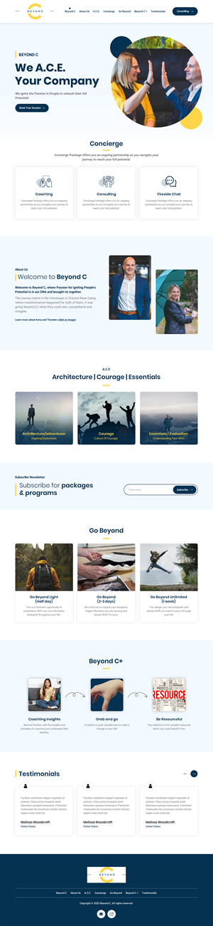 Web Design by Sujit Banerjee for Beyond C | Design: #29172113
