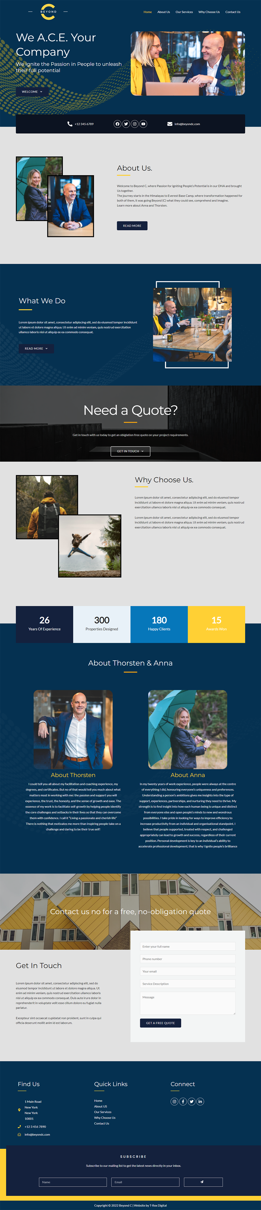 Web Design by Thabiso M for Beyond C | Design #29178073