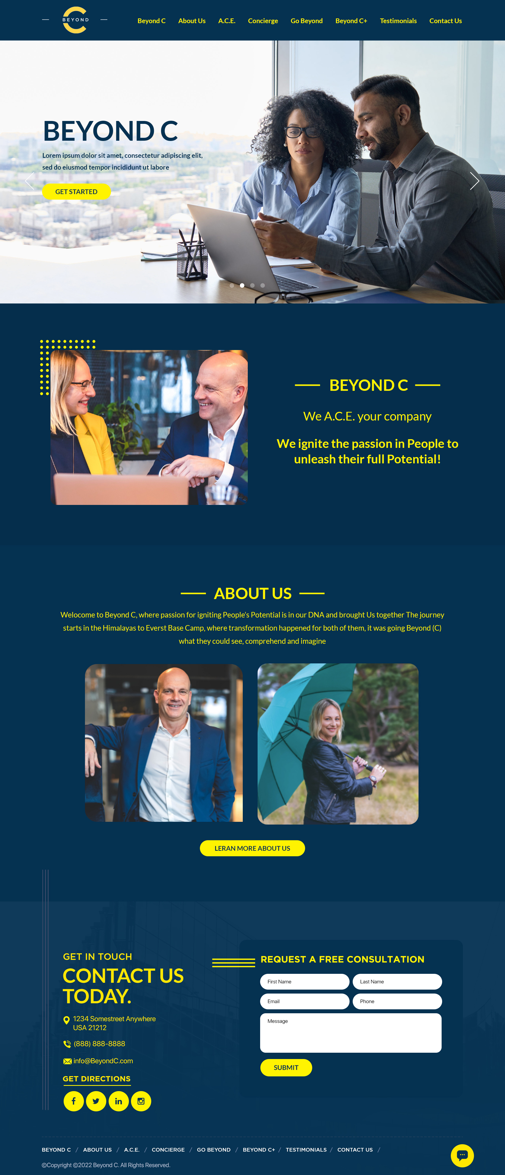 Web Design by Titan Eagle for Beyond C | Design #29164704