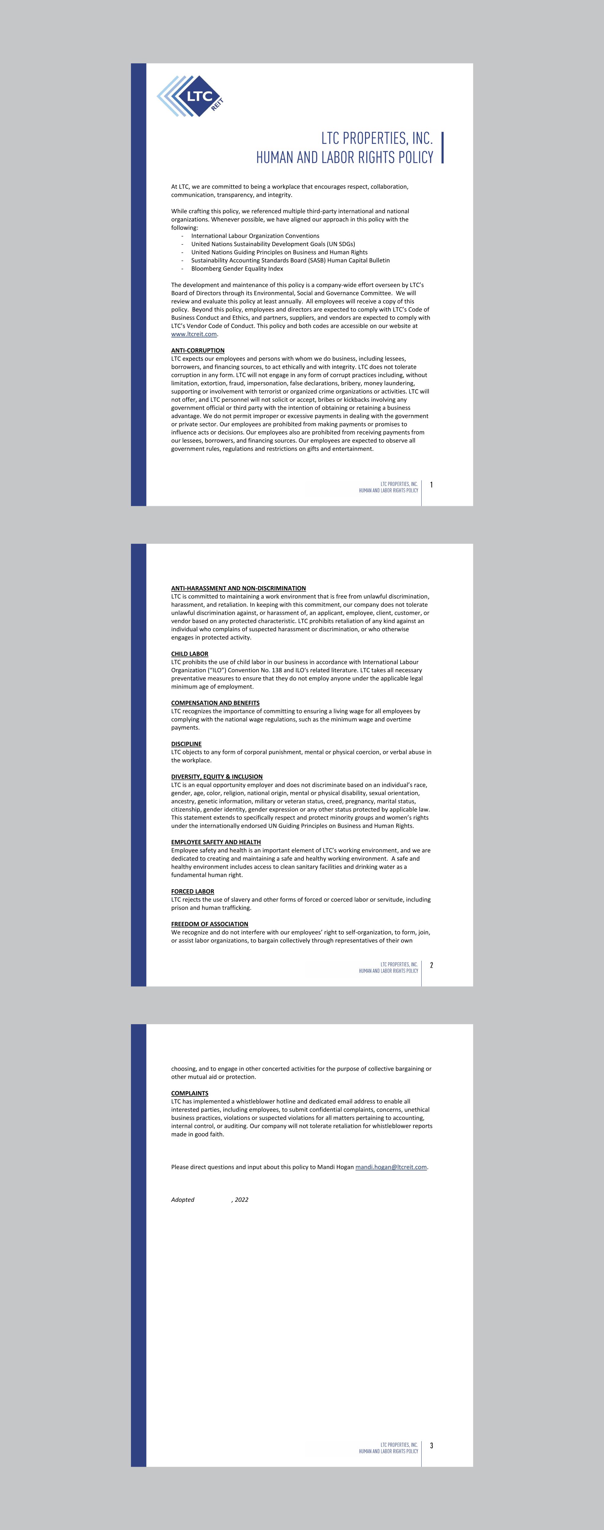 Word Template Design by nng for LTC Properties | Design: #29165169