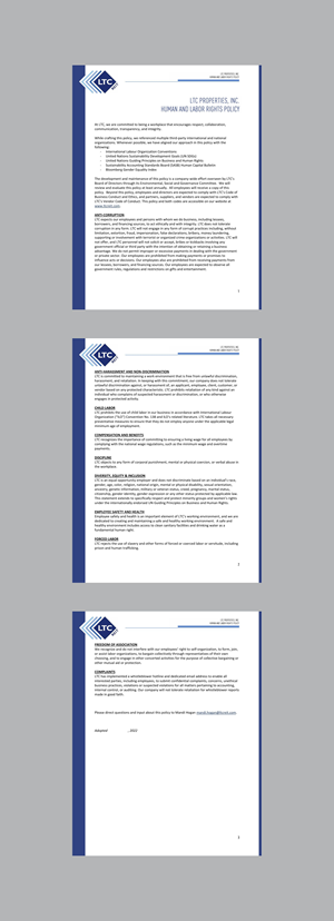 Word Template Design by nng for LTC Properties | Design: #29166866