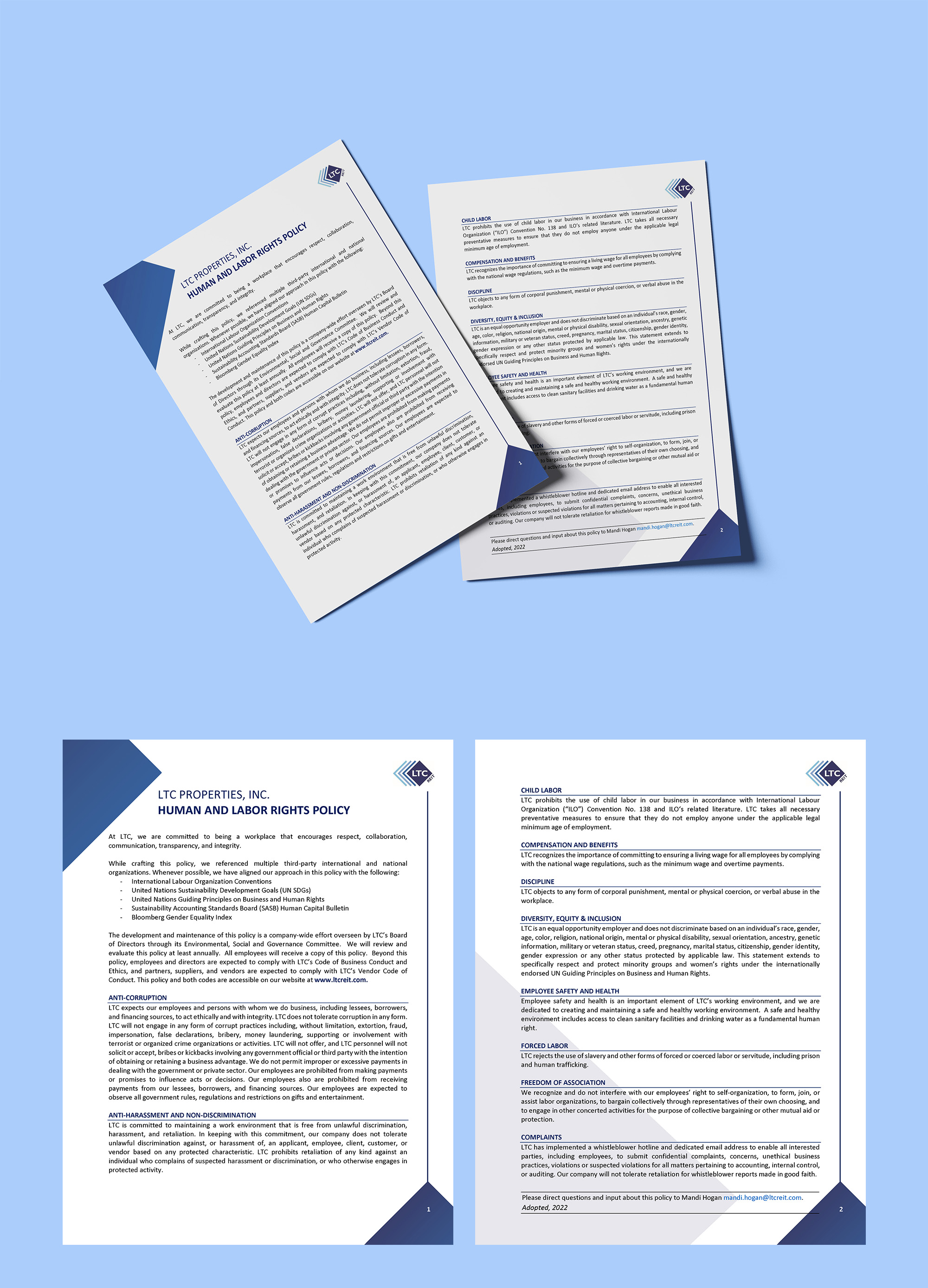 Word Template Design by JanuXart for LTC Properties | Design #29164677