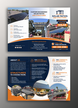 Solar Patios and Structures Product trifold | Flyer Design by ecorokerz