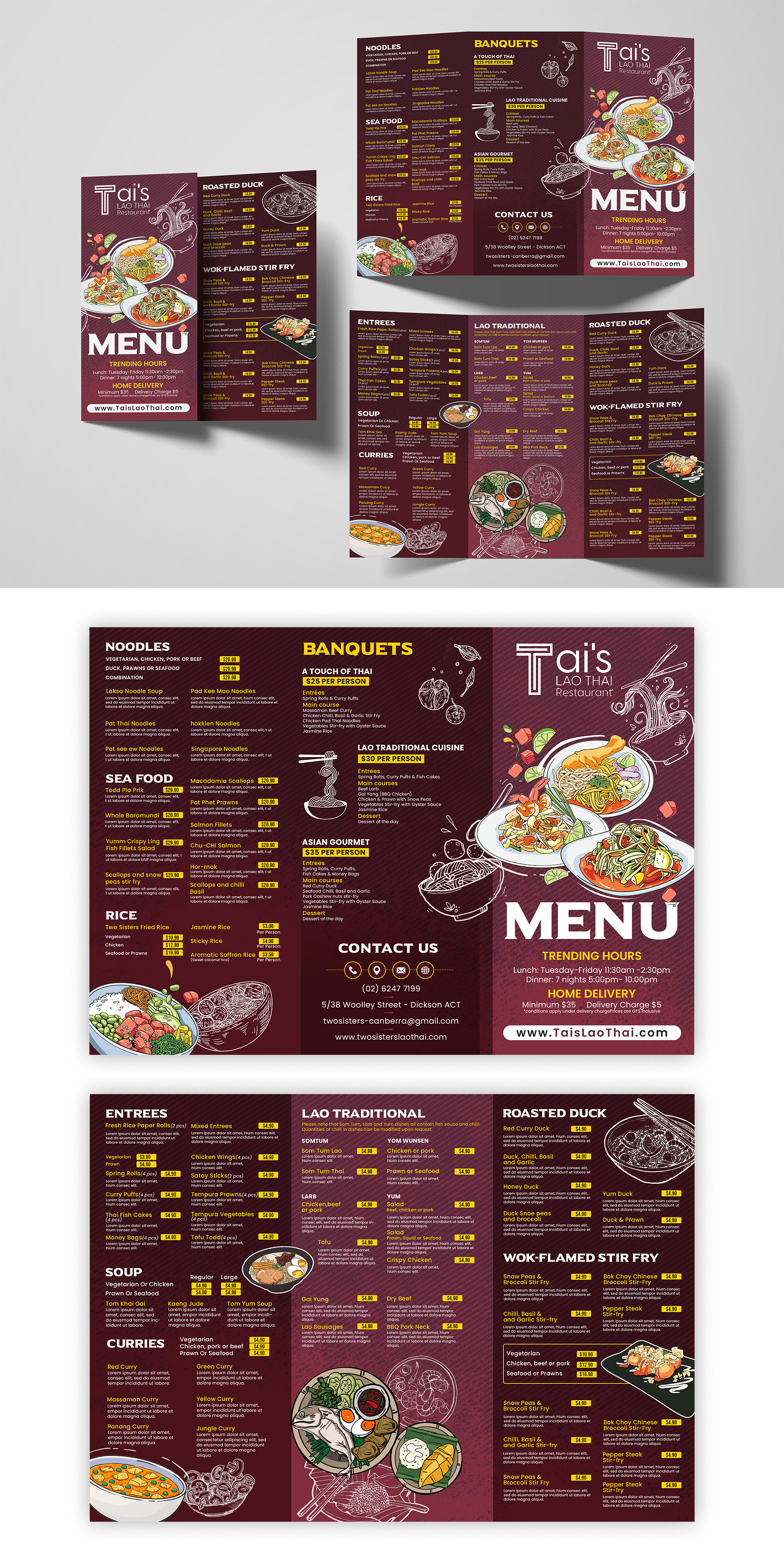 Menu Design by debdesign for this project | Design #29249413