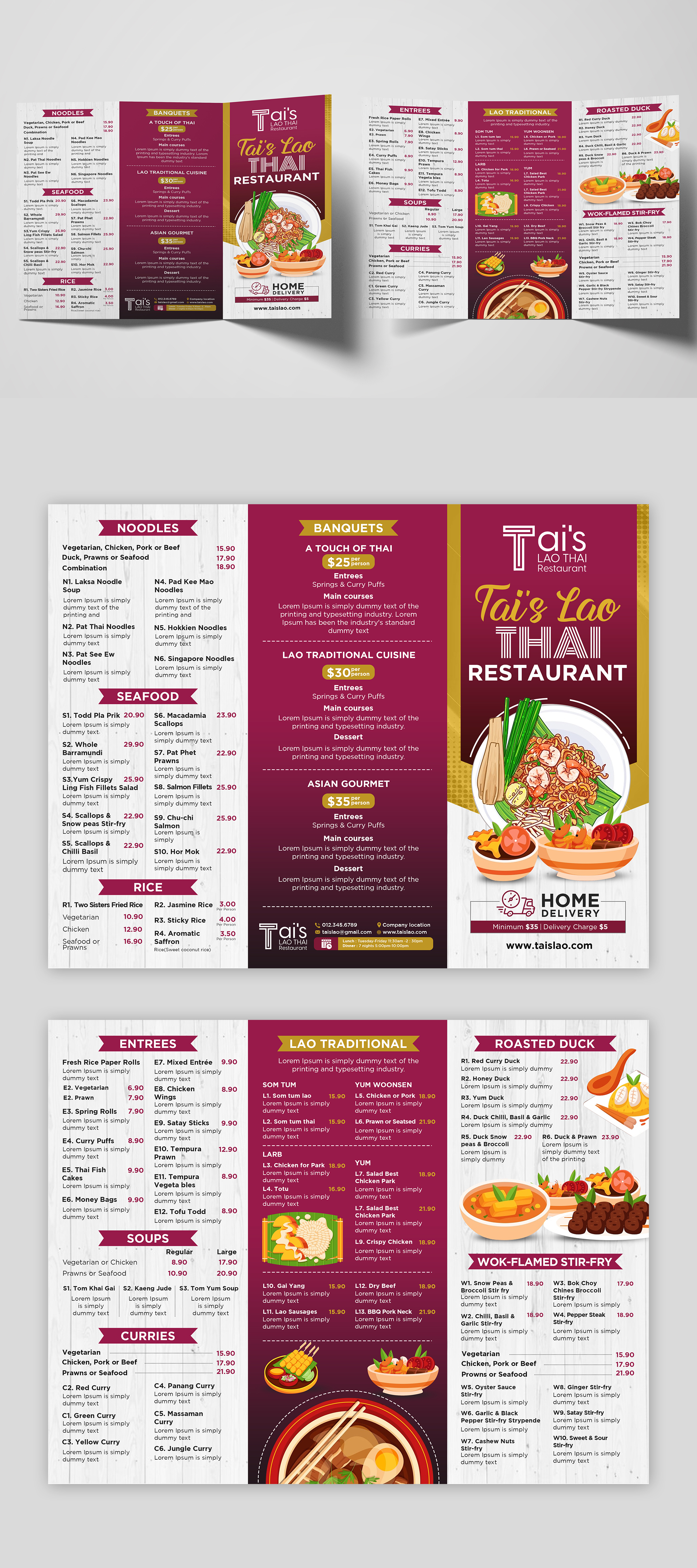 Menu Design by debdesign for this project | Design: #29249687