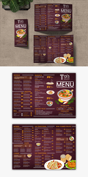 Menu Design by debdesign for this project | Design: #29250324