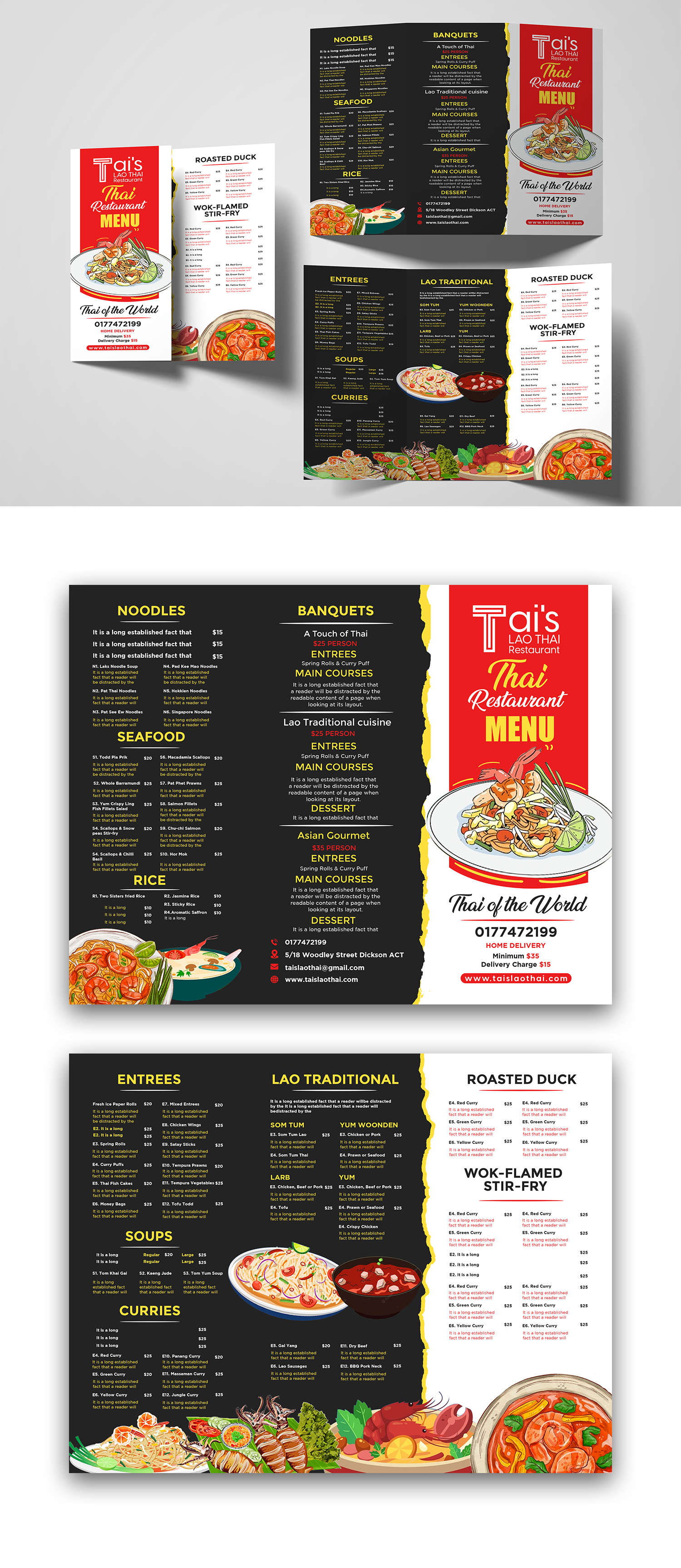Menu Design by debdesign for this project | Design #29252797