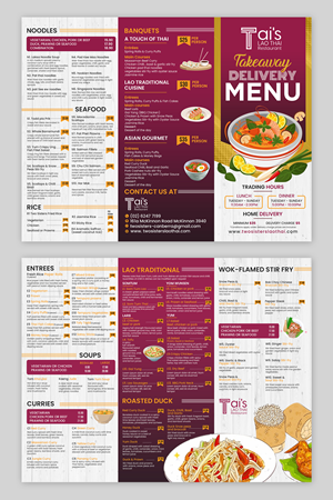 Menu Design by debdesign for this project | Design: #29276224