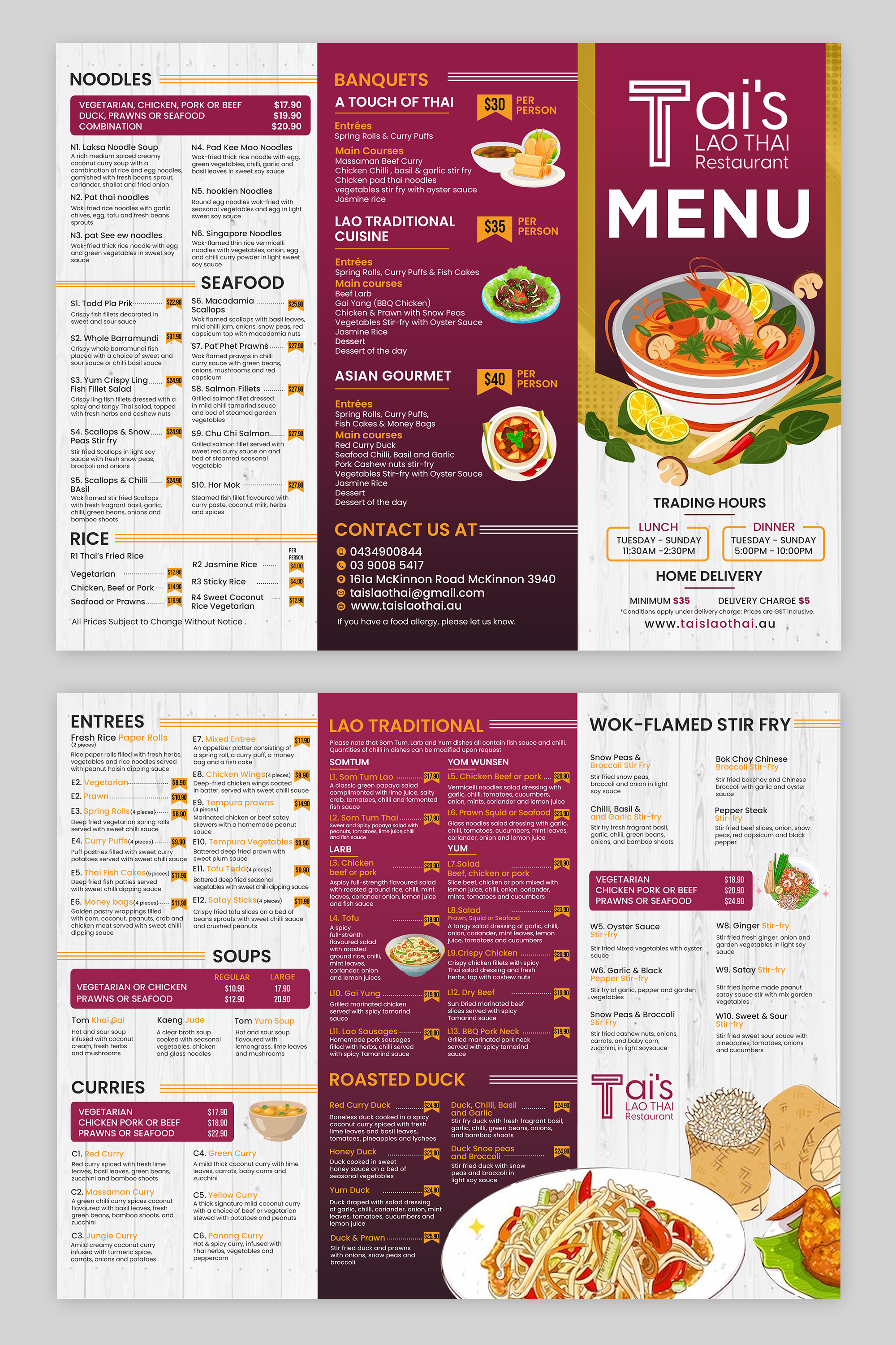 Menu Design by debdesign for this project | Design #29299306