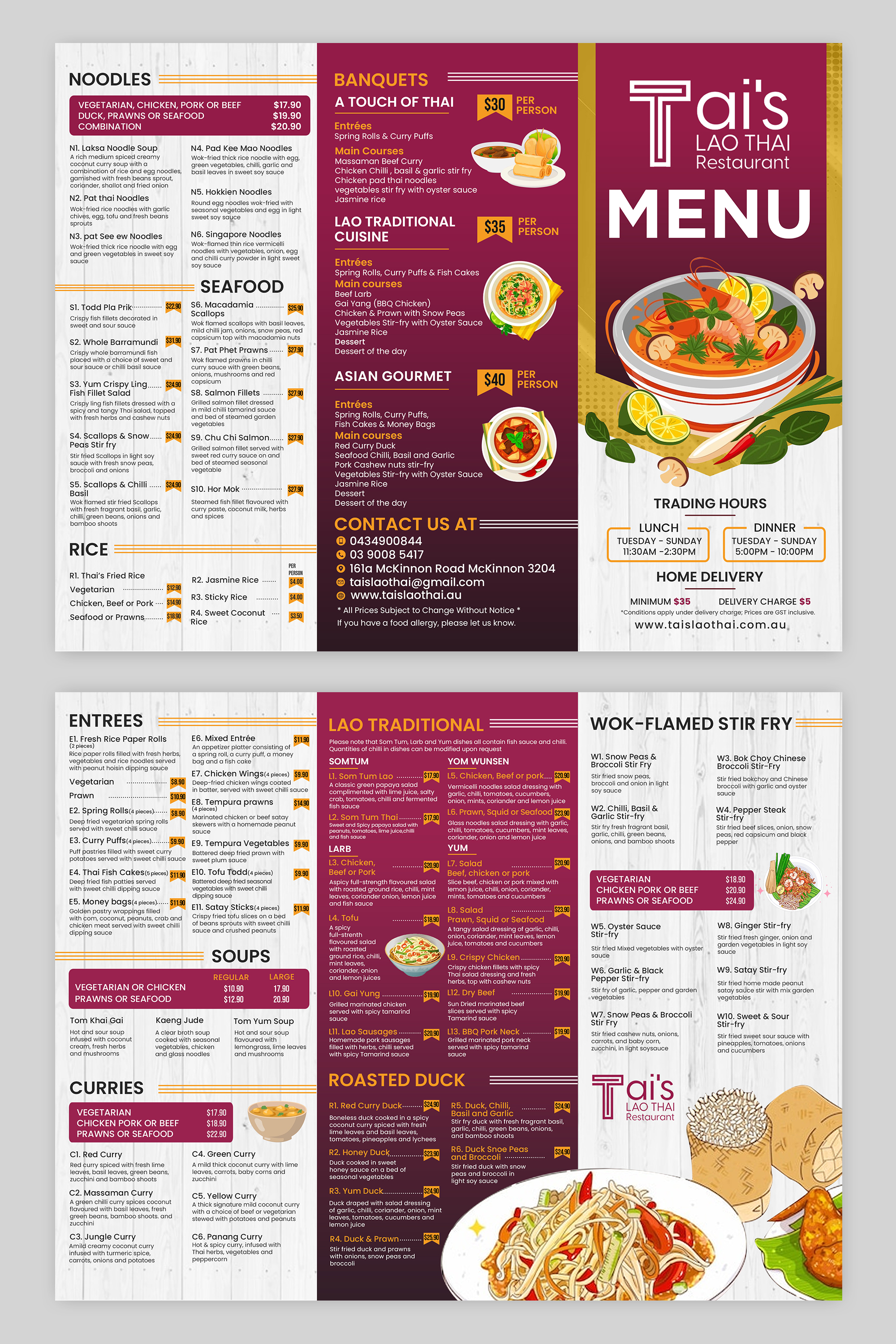 Menu Design by debdesign for this project | Design #29304845