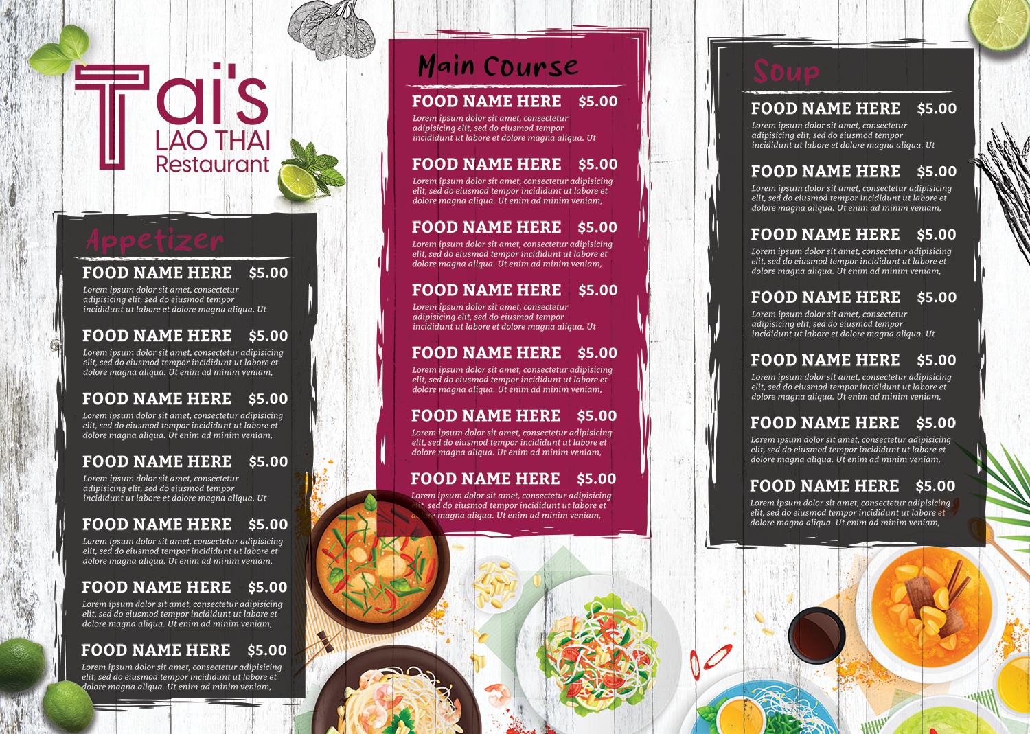 Menu Design by sormaz.tanja for this project | Design #29169385