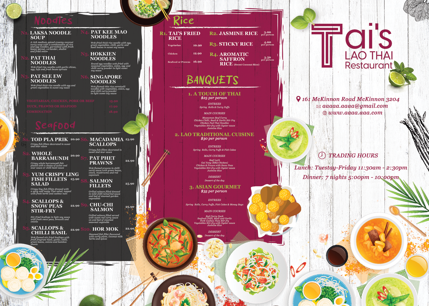 Menü-Design von sormaz.tanja für dieses Projekt | Design #29216996