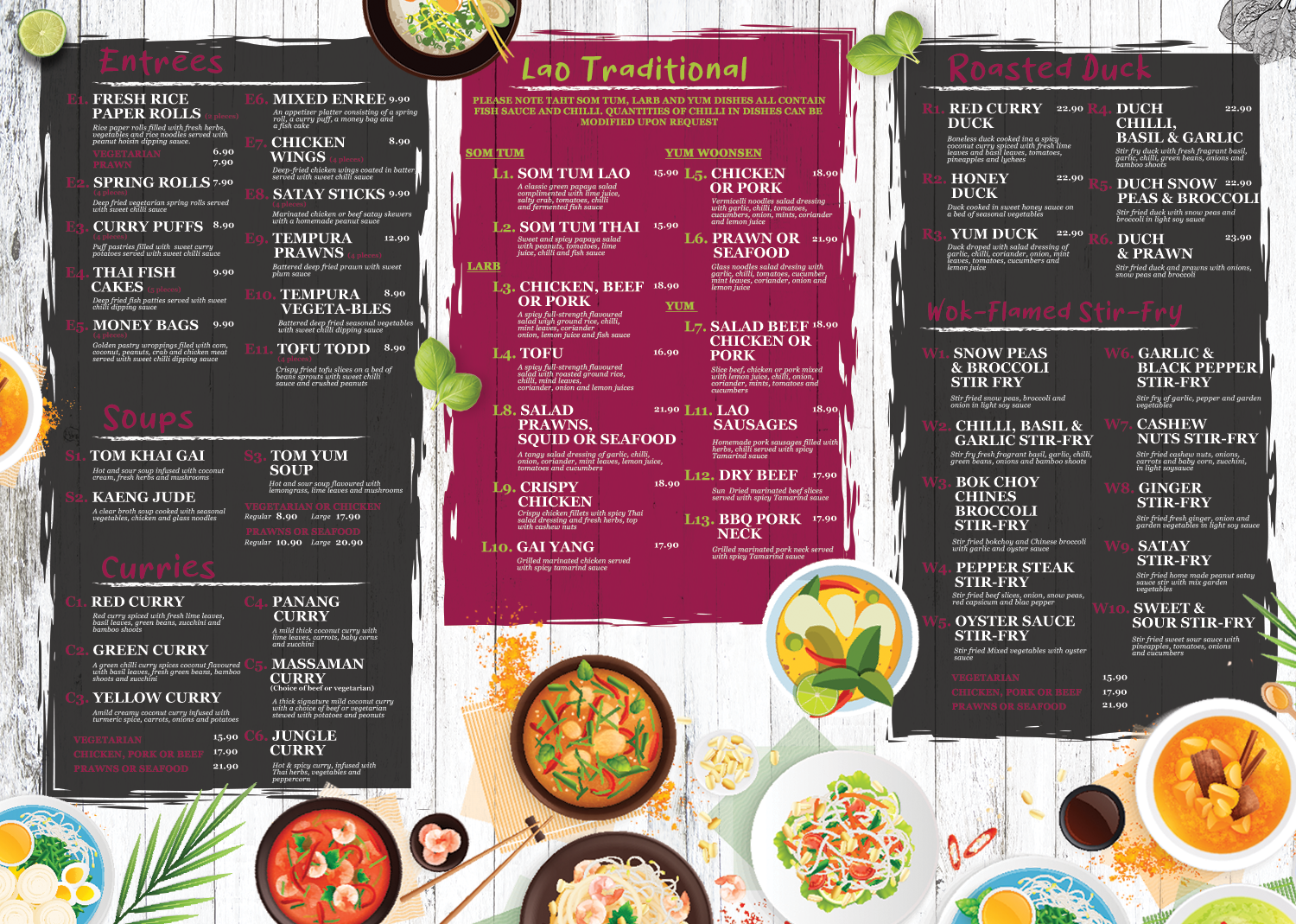 Menu Design by sormaz.tanja for this project | Design #29220804