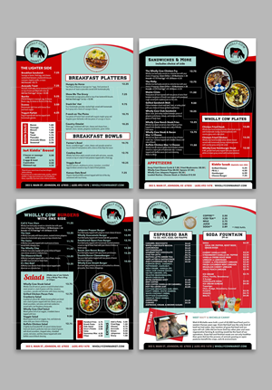 Menü-Design von DA. für dieses Projekt | Design: #29202836