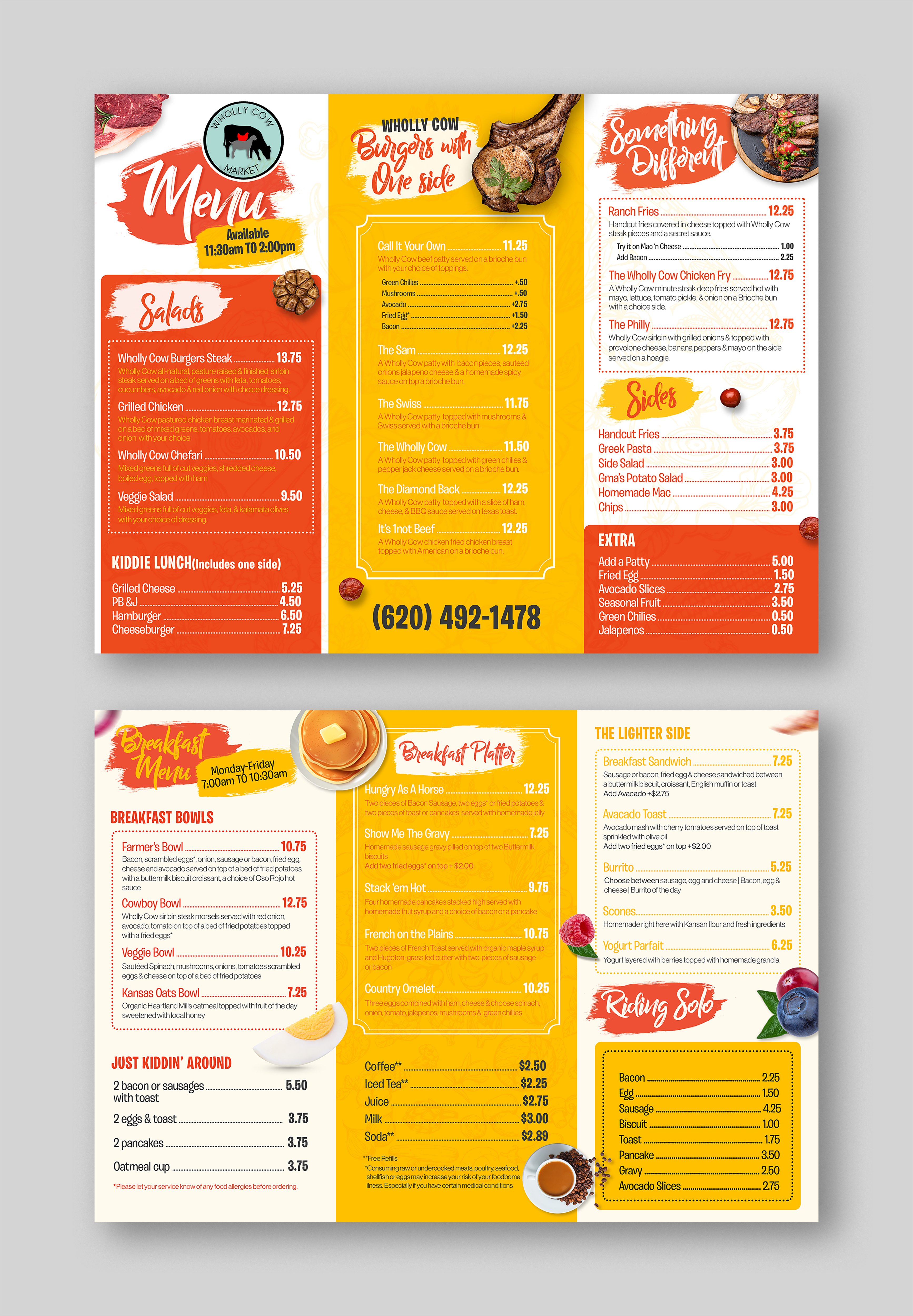 Menu Design by Graphic Guy for this project | Design #29173657