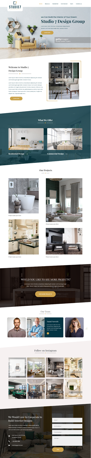 Website Design For Studio 7 Design Group | Web-Design von Hems-Design