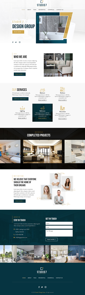 Website Design For Studio 7 Design Group | Web-Design von sai.designer87
